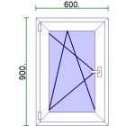 Egyszárnyú műanyag ablak 60*90