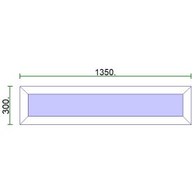 Fix felülvilágító 135*30