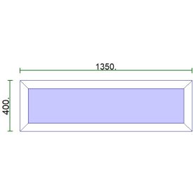 Fix felülvilágító 135*40