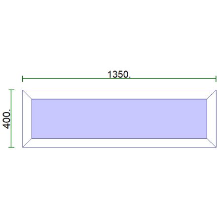 Fix felülvilágító 135*40