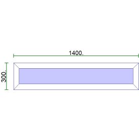 Fix felülvilágító 140*30