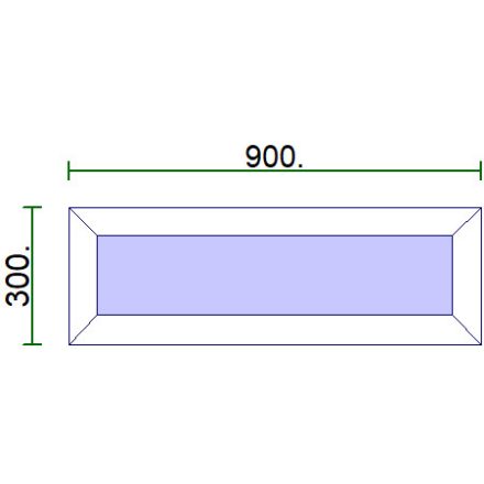Fix felülvilágító 90*30