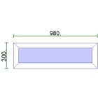 Fix felülvilágító 98*30